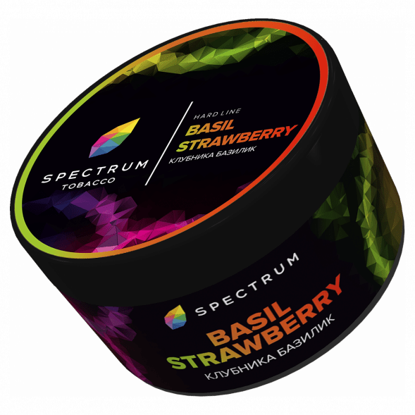 Табак Spectrum Hard - Basil Strawberry (Клубника Базилик, 200 грамм) купить в Барнауле