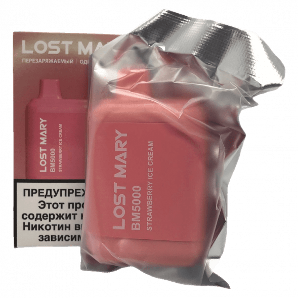 LOST MARY BM - Клубничное Мороженое (Strawberry Ice Cream, 5000 затяжек) купить в Барнауле