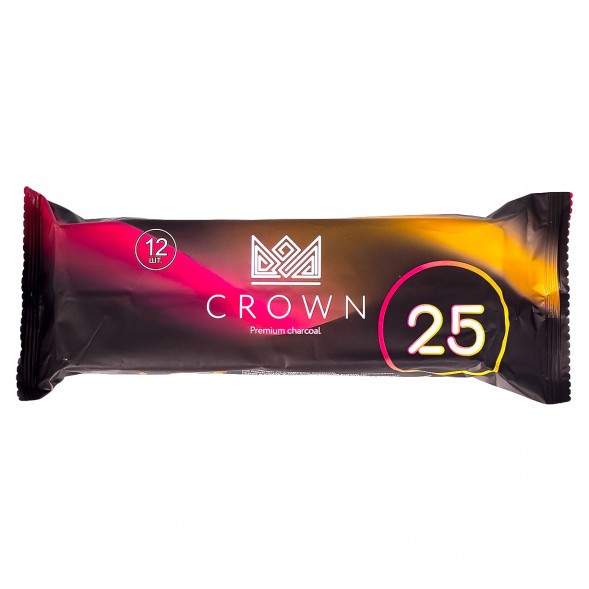 Уголь Crown (25 мм, 12 кубиков) купить в Барнауле