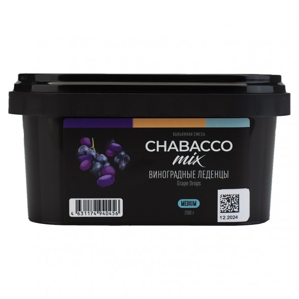 Смесь Chabacco MIX MEDIUM - Grape Drops (Виноградные Леденцы, 200 грамм) купить в Барнауле