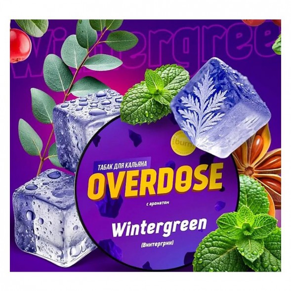 Табак Overdose - Wintergreen (Винтергрин, 25 грамм) купить в Барнауле