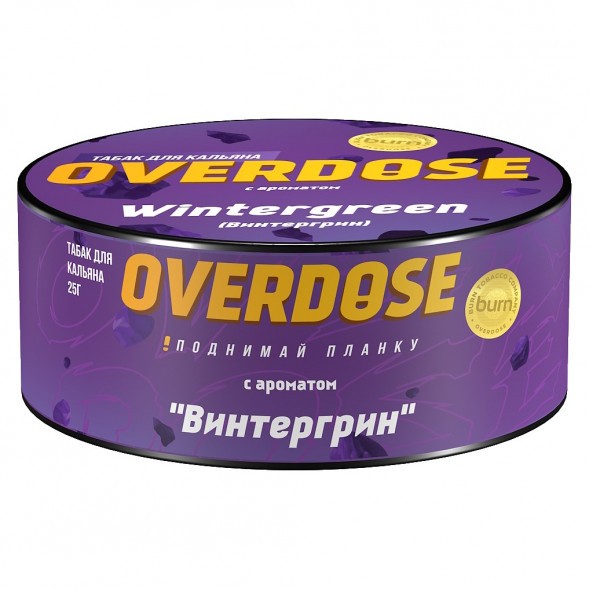 Табак Overdose - Wintergreen (Винтергрин, 25 грамм) купить в Барнауле