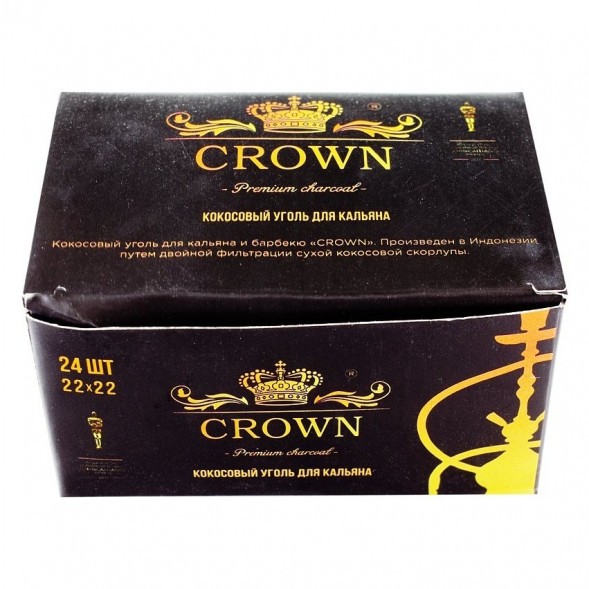 Уголь Crown (22 мм, 24 кубика) купить в Барнауле