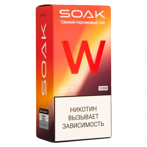 SOAK W - Свежий Персиковый Чай (10000 затяжек) купить в Барнауле