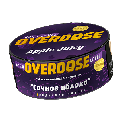 Табак Overdose - Apple Juicy (Сочное Яблоко, 25 грамм) купить в Барнауле