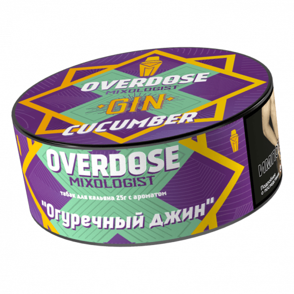 Табак Overdose - Gin Cucumber (Огуречный Джин, 25 грамм) купить в Барнауле