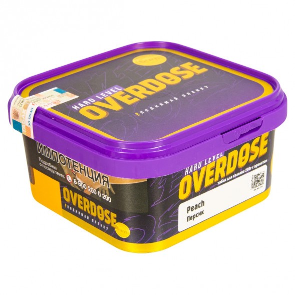 Табак Overdose - Peach (Персик, 200 грамм) купить в Барнауле