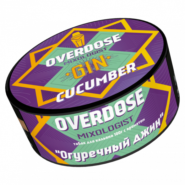 Табак Overdose - Gin Cucumber (Огуречный Джин, 100 грамм) купить в Барнауле