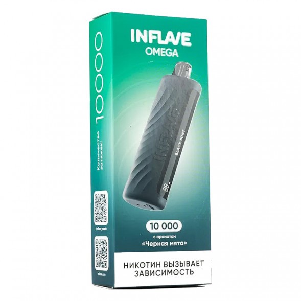 INFLAVE OMEGA - Чёрная Мята (Black Mint, 10000 затяжек) купить в Барнауле