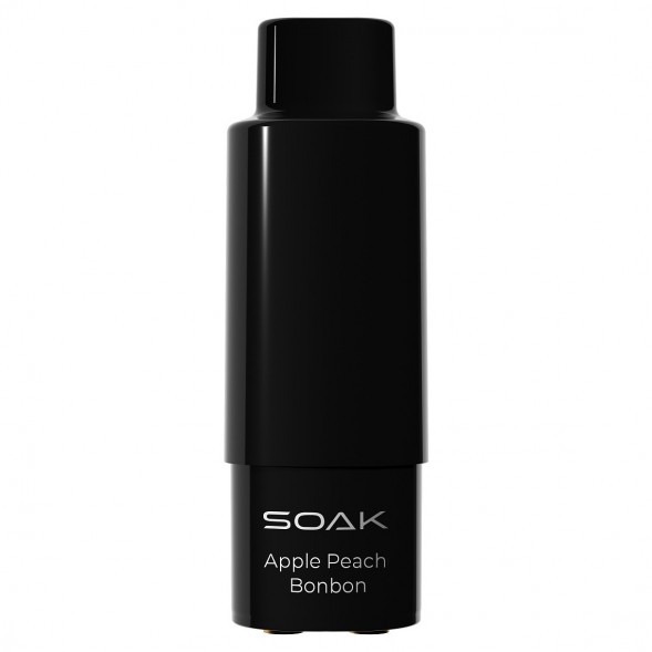 Картридж SOAK Q - Яблоко Персик (Apple Peach Bonbon, 3000 затяжек) купить в Барнауле