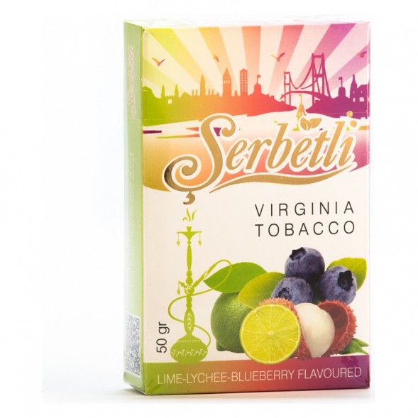 Табак Serbetli - Lime Lychee Blueberry (Личи Голубика Лайм, 50 грамм, Акциз) купить в Барнауле