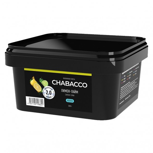 Смесь Chabacco MEDIUM - Lemon-Lime (Лимон - Лайм, 200 грамм) купить в Барнауле