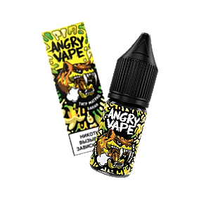 Жидкость Angry Vape Salt - Тигр Матрац (Банан, 10 мл, 2 мг) купить в Барнауле