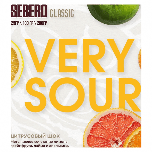 Табак Sebero - Very Sour (Цитрусовый Шок, 25 грамм) купить в Барнауле