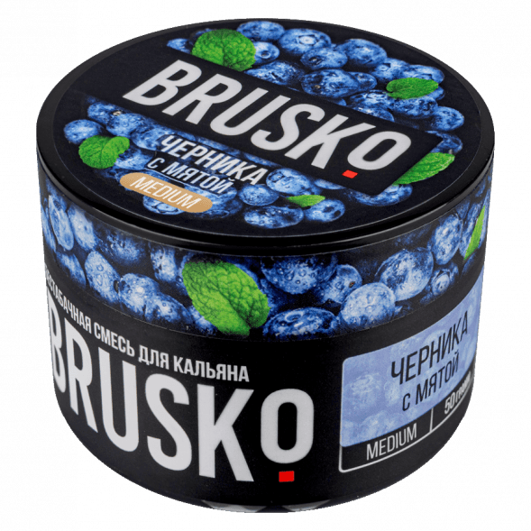 Смесь Brusko Medium - Черника с Мятой (50 грамм) купить в Барнауле