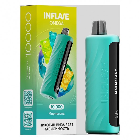 INFLAVE OMEGA - Мармелэнд (Marmeland, 10000 затяжек) купить в Барнауле