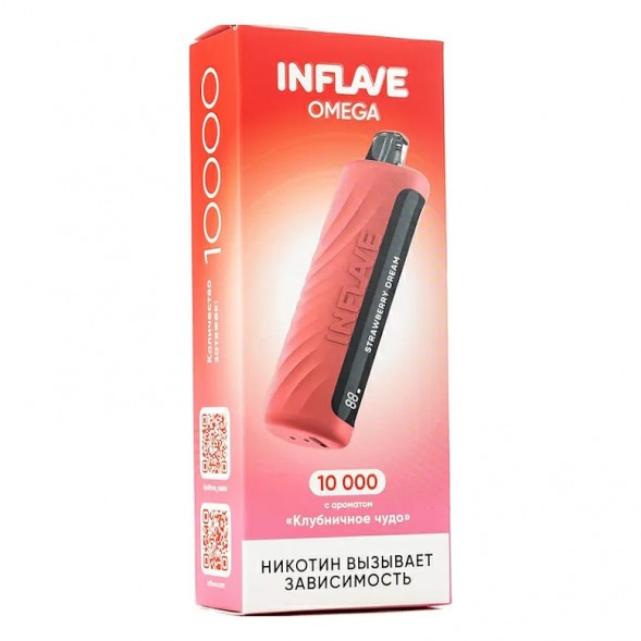 INFLAVE OMEGA - Клубничное Чудо (Strawberry Dream, 10000 затяжек) купить в Барнауле