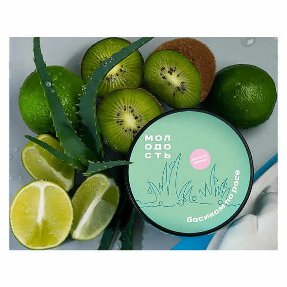 Табак Молодость - Босиком по Росе (Киви, Лайм и Алоэ, 25 грамм) купить в Барнауле