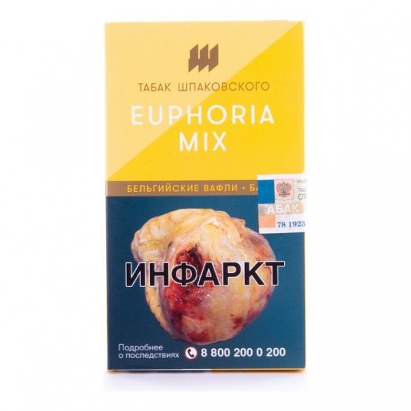 Табак Шпаковский - Euphoria Mix  (Бельгийский Вафли Банан, 40 грамм) купить в Барнауле