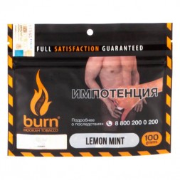 Табак Burn - Lemon Mint (Лимон с Мятой, 100 грамм)