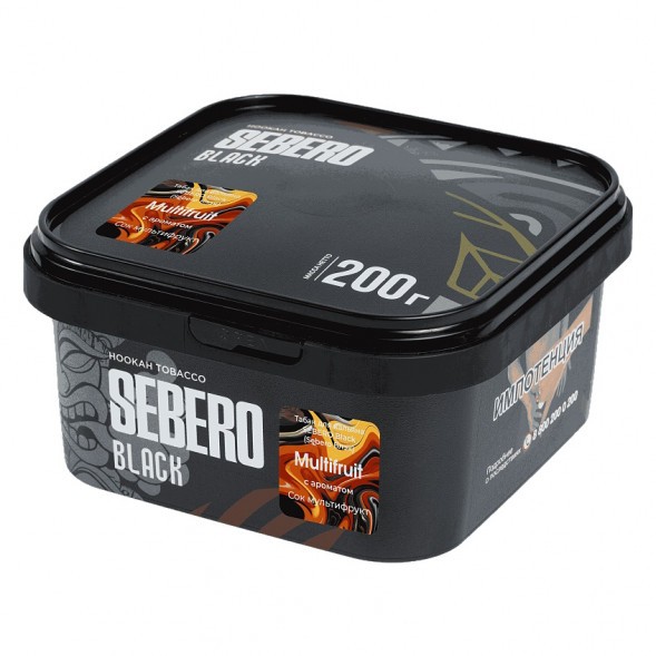 Табак Sebero Black - Multifruit (Сок Мультифрукт, 200 грамм) купить в Барнауле