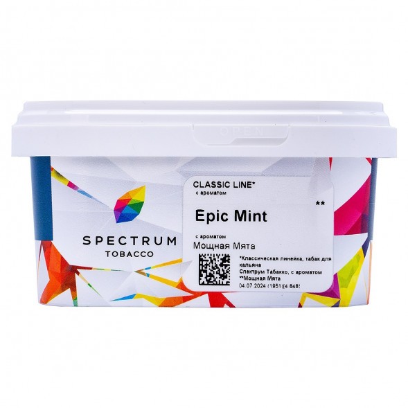 Табак Spectrum - Epic Mint (Мощная Мята, 200 грамм) купить в Барнауле