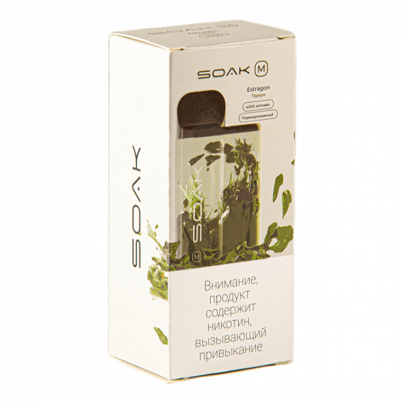 SOAK M - Estragon (Тархун, 4000 затяжек) купить в Барнауле