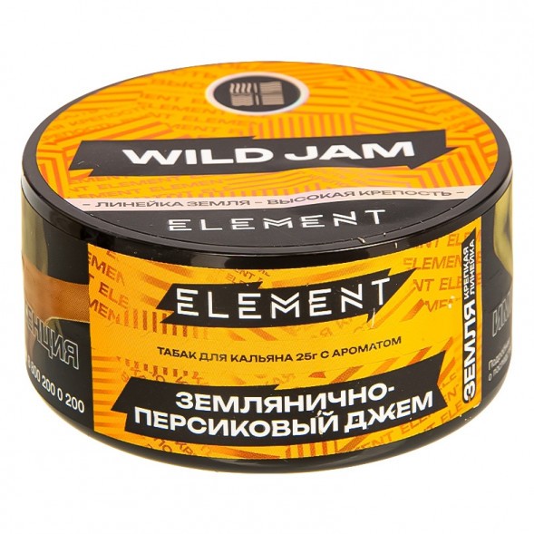 Табак Element Земля - Wild Jam NEW (Землянично-Персиковый Джем, 25 грамм) купить в Барнауле