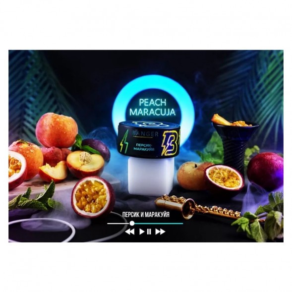 Табак Banger - Peach Maracuja (Персик, Маракуйя, 100 грамм) купить в Барнауле