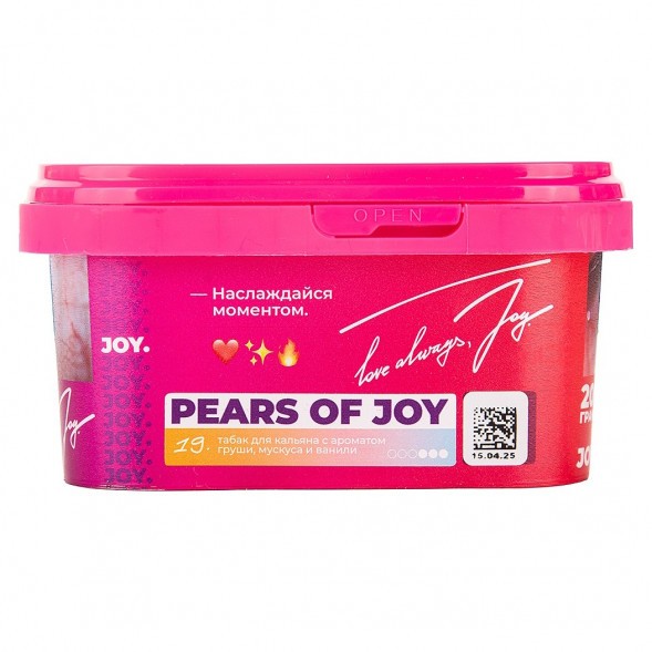 Табак Joy - Pears Of Joy (Груша, Мускус и Ваниль, 200 грамм) купить в Барнауле