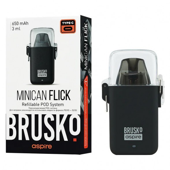 Электронная сигарета Brusko - Minican Flick (Чёрный) купить в Барнауле
