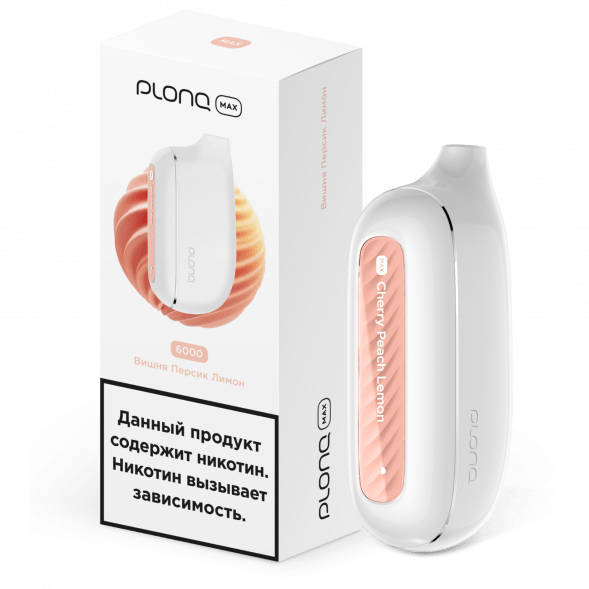 PLONQ MAX - Вишня Персик Лимон (6000 затяжек) купить в Барнауле
