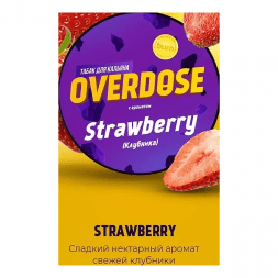 Табак Overdose - Strawberry (Клубника, 100 грамм)