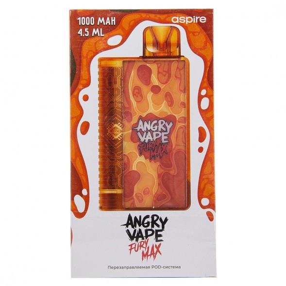 Электронная сигарета Brusko - Angry Vape Fury Max (Оранжевый) купить в Барнауле