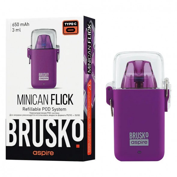 Электронная сигарета Brusko - Minican Flick (Фиолетовый) купить в Барнауле
