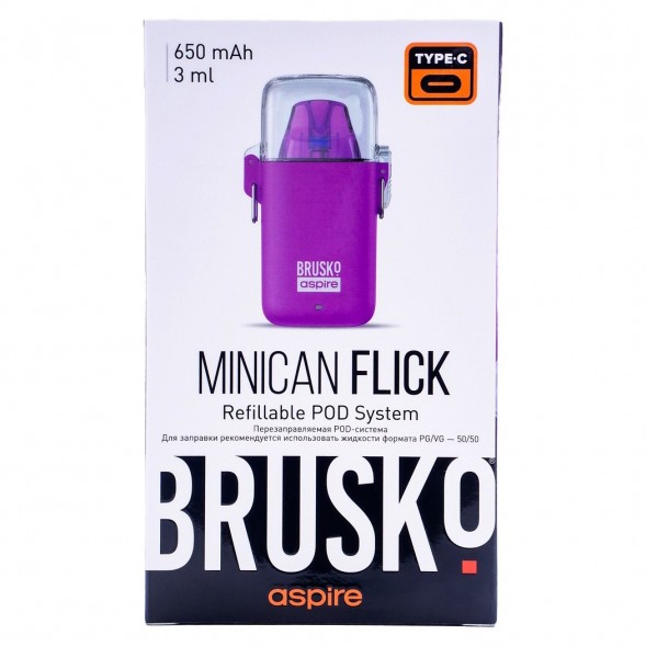 Электронная сигарета Brusko - Minican Flick (Фиолетовый) купить в Барнауле