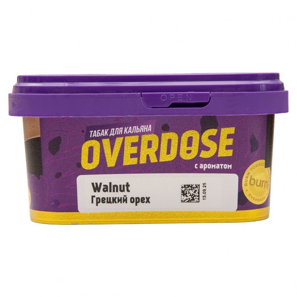Табак Overdose - Walnut (Грецкий Орех, 200 грамм) купить в Барнауле