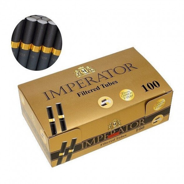 Гильзы сигаретные Imperator - Black Carbon Gold (84х20 мм, 100 шт.) купить в Барнауле