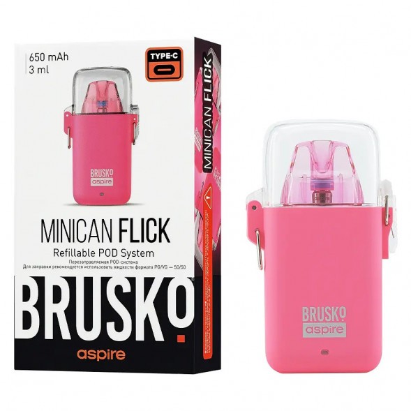 Электронная сигарета Brusko - Minican Flick (Розовый) купить в Барнауле