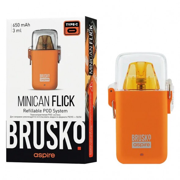 Электронная сигарета Brusko - Minican Flick (Оранжевый) купить в Барнауле