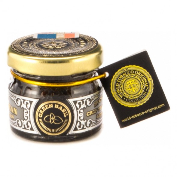 Табак WTO - Caribbean Green Basil (Зеленый Базилик, 20 г) купить в Барнауле