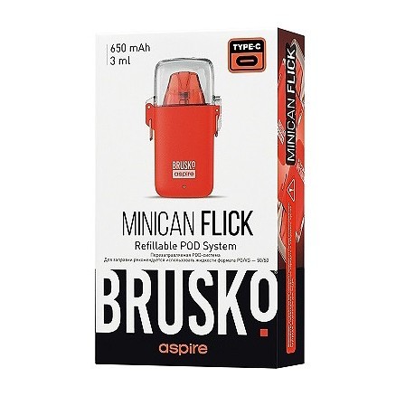Электронная сигарета Brusko - Minican Flick (Красный) купить в Барнауле