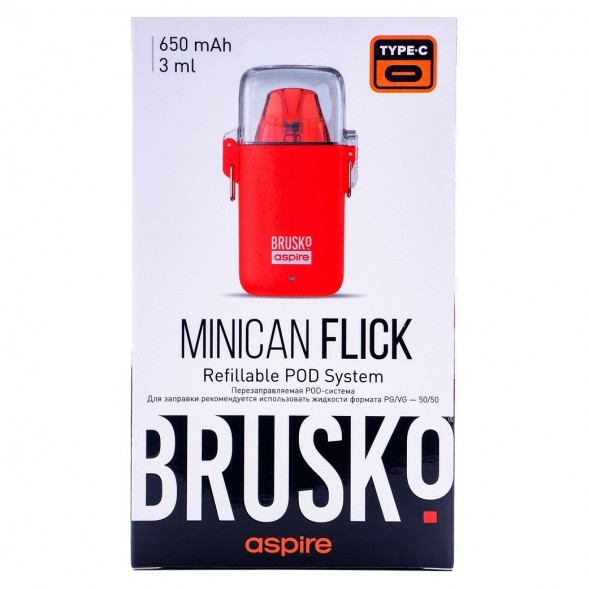 Электронная сигарета Brusko - Minican Flick (Красный) купить в Барнауле