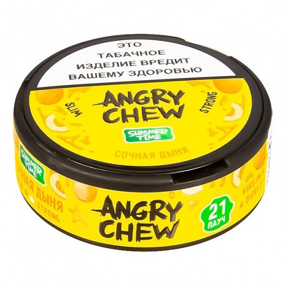 Табак жевательный Angry Chew Slim Strong - Сочная Дыня (12 грамм) купить в Барнауле
