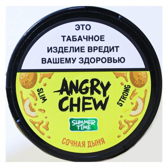 Табак жевательный Angry Chew Slim Strong - Сочная Дыня (12 грамм) купить в Барнауле