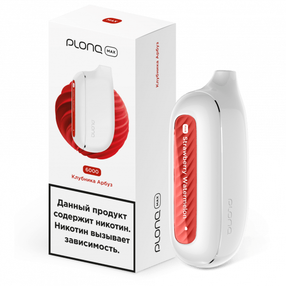 PLONQ MAX - Клубника Арбуз (6000 затяжек) купить в Барнауле