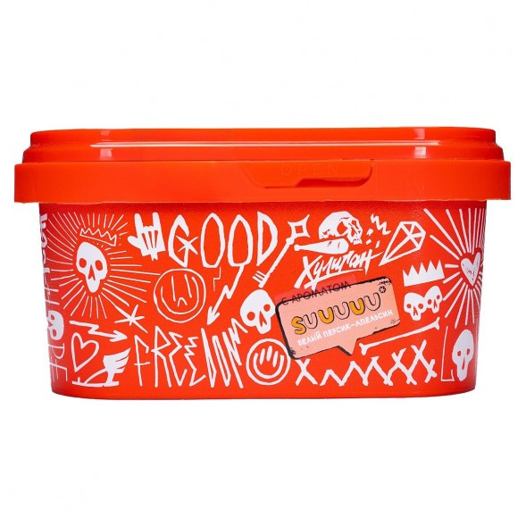 Табак Хулиган - Suuuuu (Белый Персик и Апельсин, 200 грамм) купить в Барнауле