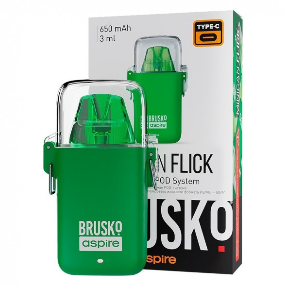 Электронная сигарета Brusko - Minican Flick (Зелёный) купить в Барнауле
