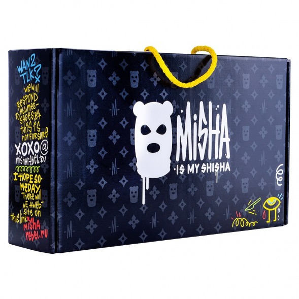 Кальян MISHA Rebel - Revolt Jet Black (Чёрный Матовый, Без Колбы) купить в Барнауле