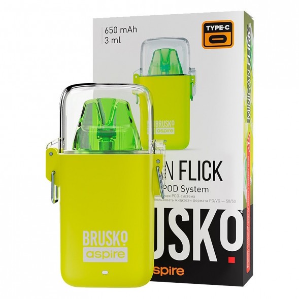 Электронная сигарета Brusko - Minican Flick (Жёлтый) купить в Барнауле